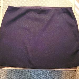 Grey Animal Print Miniskirt